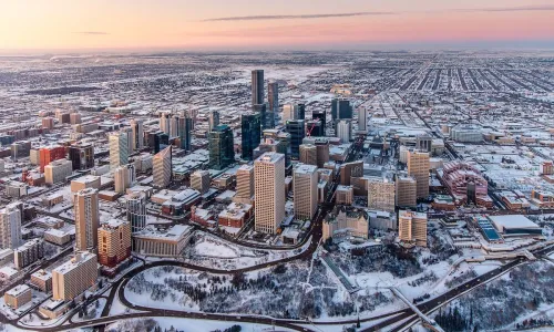 Edmonton in winter 1